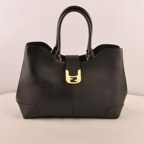 2546 Fendi 2jours Saffiiano Leather Tote Bag 2546 nero